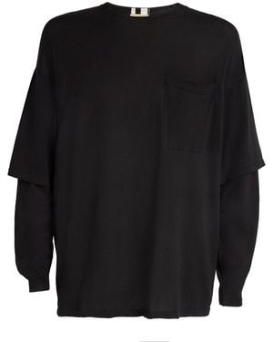 Mordecai Cotton Layered Jumper - Black