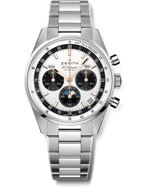 Zenith Stainless Steel Chronomaster Watch - Metallic
