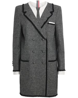 Thom Browne Wool Trompe-L'Oeil Dress - Grey