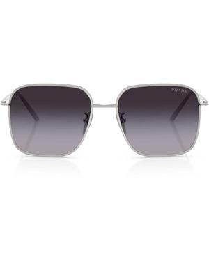 Prada Metal Square Sunglasses - Purple