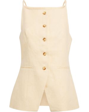 Posse Linen Nancy Waistcoat - Natural