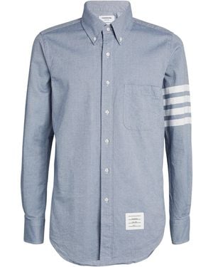 Thom Browne 4-Bar Stripe Shirt - Blue