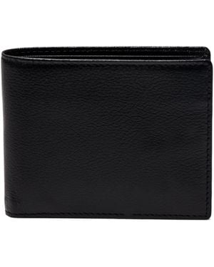 Ettinger 6-Slot Capra Bifold Wallet - Black