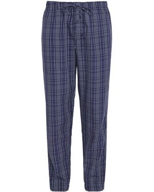 Hanro Cotton Night & Day Pyjama Bottoms - Blue