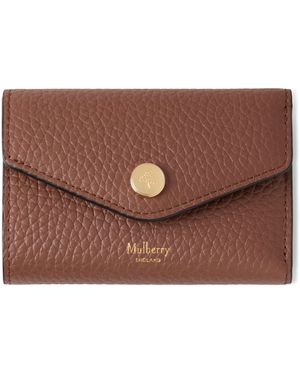 Mulberry Leather Folded Multi-Card Wallet - Brown