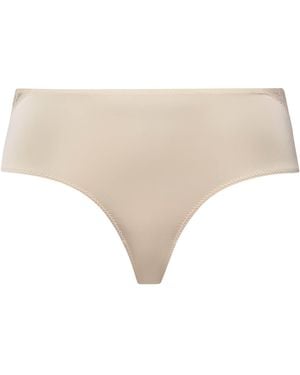 Hanro Lace-Trim Lilith Midi Briefs - Natural