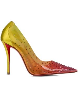 Christian Louboutin Miss Z Degrastrass 100 Heeled Courts - Metallic