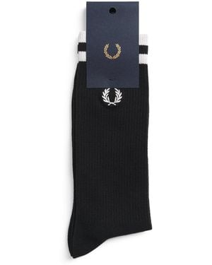 Fred Perry Tipped Sports Socks - Blue