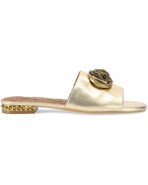 Kurt Geiger Leather Chelsea Flat Sandals - Natural