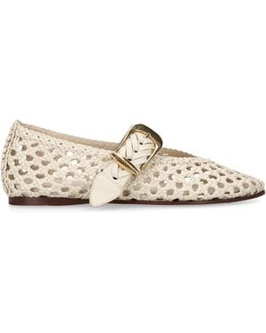 Zimmermann Leather Helix Ballet Flats - Natural