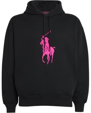 Polo Ralph Lauren Cotton-Blend Large Logo Hoodie - Black