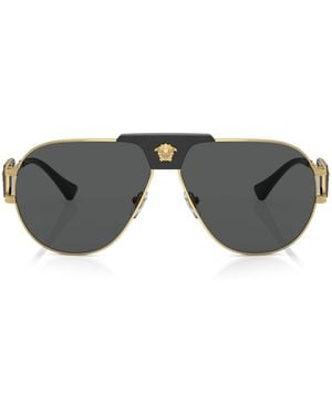 Versace Medusa Pilot Sunglasses - Grey