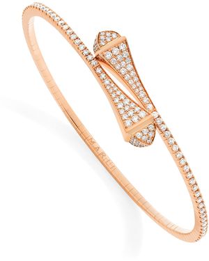 Marli New York Midi And Diamond Cleo Slip-On Bracelet - White