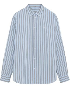 Loewe Stripe Anagram Shirt - Blue
