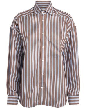 With Nothing Underneath Tencel The Weekend Shirt - Multicolour