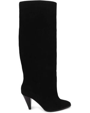 Kurt Geiger Suede Lambeth Knee-High Boots - Black