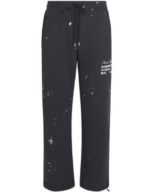 DOMREBEL Cotton Staff Sweatpants - Blue