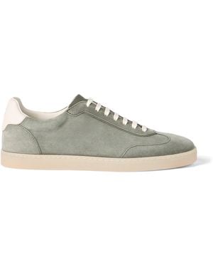 Brunello Cucinelli Suede Low-Top Trainers - Green