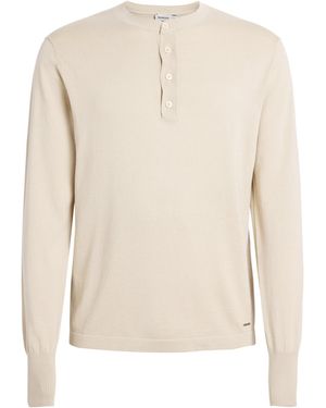 Jonathan Simkhai Silk-Blend Dolton Henley T-Shirt - Natural