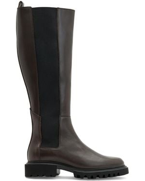 AllSaints Leather Maeve Knee-High Boots - Black
