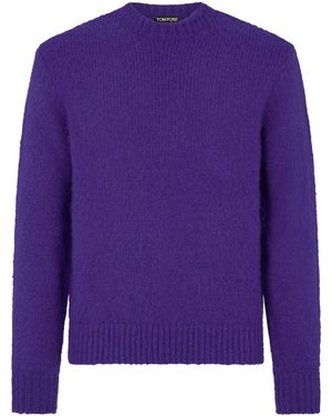 Tom Ford Cashmere Crew-Neck Sweater - Purple