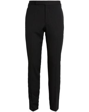 Ralph Lauren Wool Tuxedo Trousers - Black