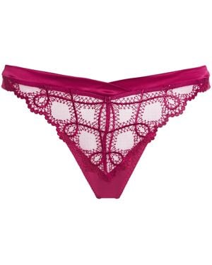 Maison Lejaby Bold Tanga Thong - Pink