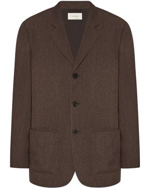 The Row Petro Silk Blazer - Brown