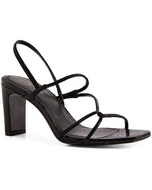 Sandro Leather Strappy Sandals 70 - Metallic