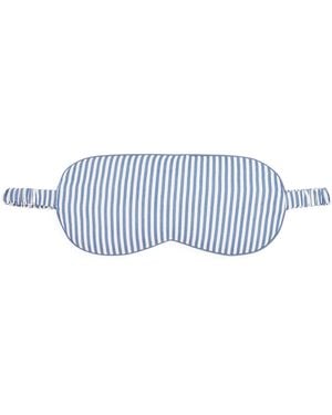 Harrods Cotton Striped Sleep Mask - White