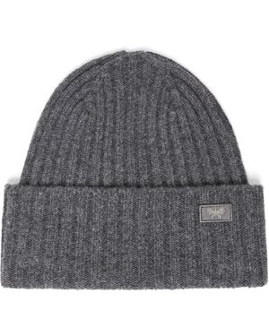 Weekend by Maxmara Virgin Wool Logo Beanie - Grey