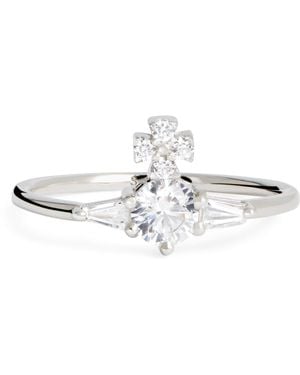 Vivienne Westwood Sterling Ofelia Ring - White
