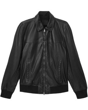 AllSaints Rashford Leather Jacket - Black