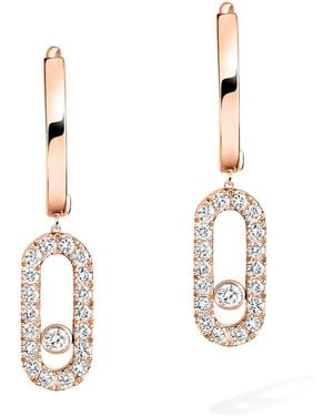 Messika Move Uno And Diamond Drop Earrings - Metallic
