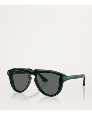 NWT Burberry 0BE4427-410487 Green Aviator 36mm Sunglasses burberry-Multi-0Be4427-36Mm-  main image 4