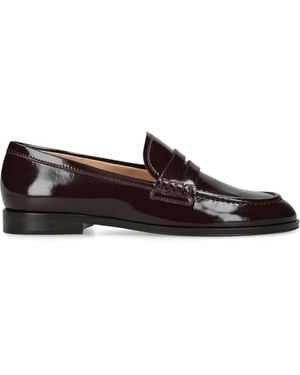 Gianvito Rossi Leather Georgie Loafers - Brown