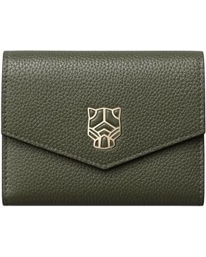 Cartier Mini Leather Panthère De Wallet - Green