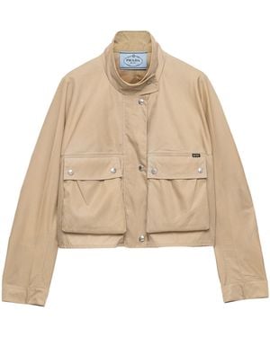 Prada Washed Re-Nylon Jacket - Natural