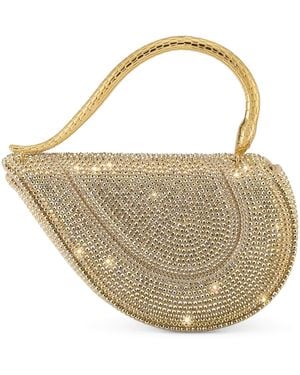 BVLGARI Mini Leather Serpenti Cuoricino Top-Handle Bag - White