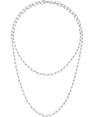 Cartier Small Santos De Long Chain Necklace - White