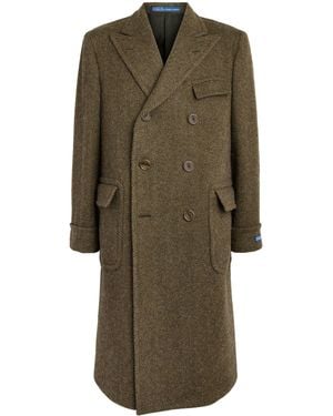 Polo Ralph Lauren Wool Tweed Polo Coat - Green