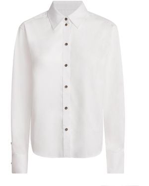 ME+EM Cotton-Blend Perfectly Proportioned Shirt - White
