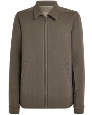 Rick Owens Virgin Wool Brad Overshirt - Green