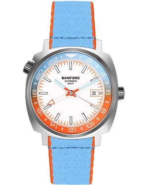 BAMFORD LONDON Stainless Steel Gmt Summer -5 Watch - Blue