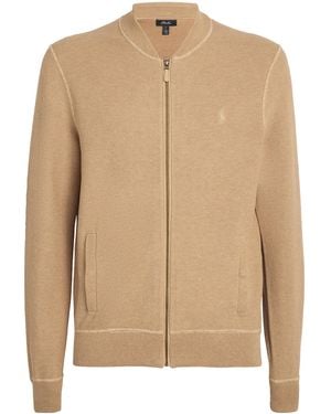 Ralph Lauren Cotton Zip-Up Cardigan - Natural