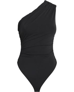 Maje One-Shoulder Bodysuit - Black