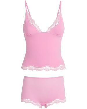 Skims Fits Everybody Lace-Trim Cami And Shorts Set - Pink