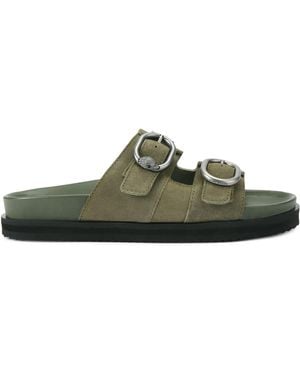 Kurt Geiger Suede Bancroft Sandals - Green