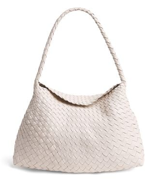 Dragon Diffusion Leather Woven Santa Maria Shoulder Bag - Natural