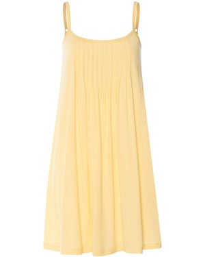 Hanro Cotton Juliet Spaghetti Dress - Yellow